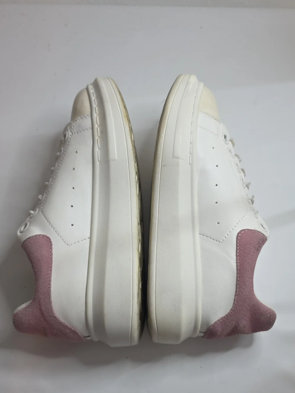MICHELLE WOO CHUNKY MID-SOLE THICK SOLES ELASTIC LACES CUSTOM PAINT LADIES 8 GUC